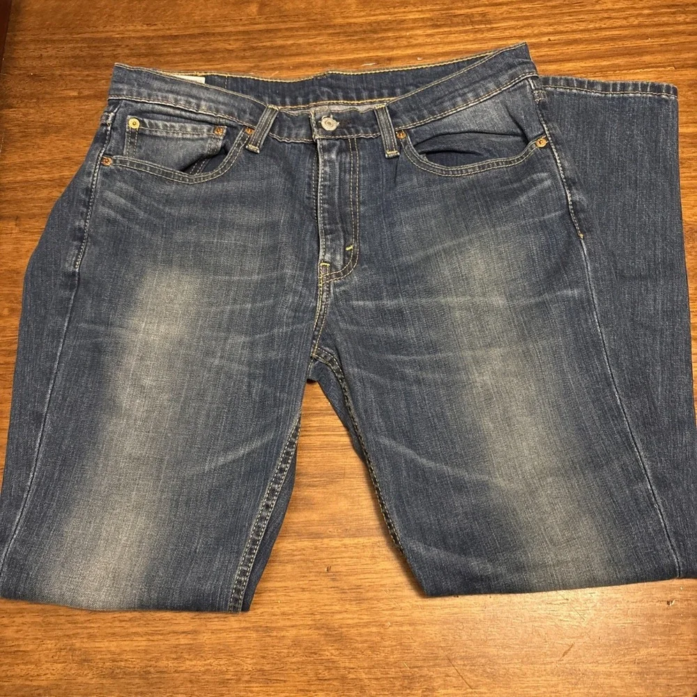 Levi's 511 Slim Straight Jeans Mens 34x30 Blue Denim Medium Wash Casual Classic‎
